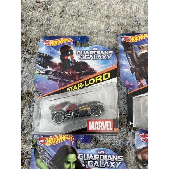 Hot Wheels 2014 Character Cars Marvel Guardians of the Galaxy lot of 4 - Picture 2 of 6